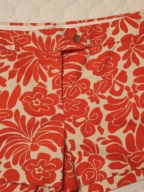 J. Crew Coral Floral Print Women’s Shorts